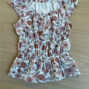 Abercrombie Kids Pink Floral Top Size 5/6
